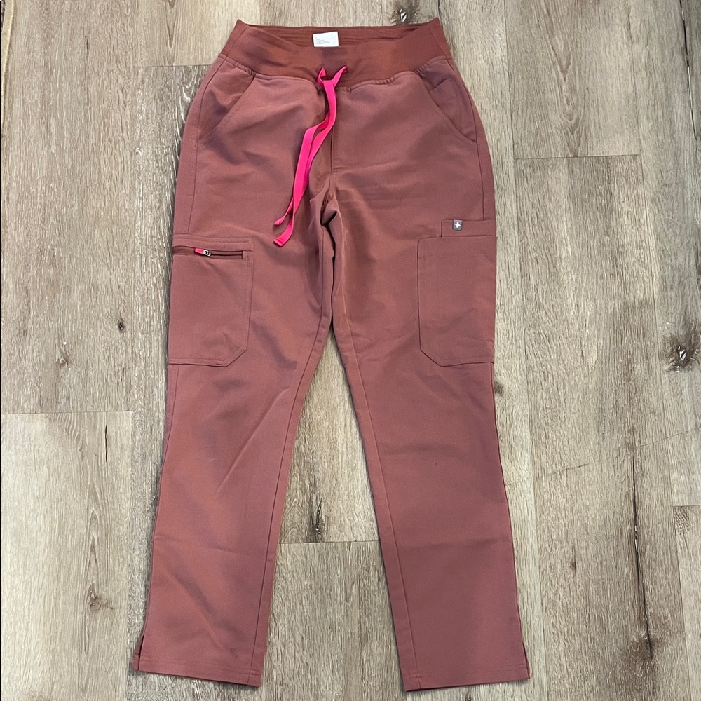 Figs Women's Joggers with Bright Pink Accents
